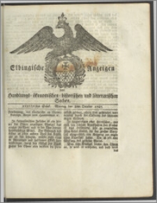 Elbingische Anzeigen von Handlungs- ökonomischen- historischen und litterarischen Sachen. XXXVIIIstes Stück. Montag den 8ten October 1787