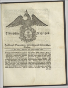 Elbingische Anzeigen von Handlungs- ökonomischen- historischen und litterarischen Sachen. XLstes Stück. Montag den 15ten October 1787