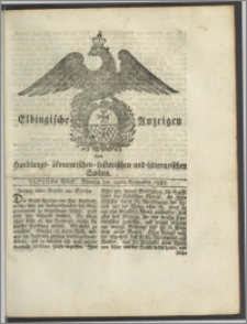 Elbingische Anzeigen von Handlungs- ökonomischen- historischen und litterarischen Sachen. XLVIIIstes Stück. Montag den 12ten November 1787