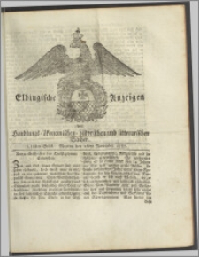Elbingische Anzeigen von Handlungs- ökonomischen- historischen und litterarischen Sachen. LIIstes Stück. Montag den 26ten November 1787