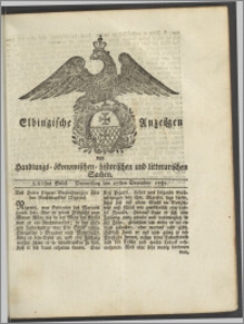 Elbingische Anzeigen von Handlungs- ökonomischen- historischen und litterarischen Sachen. LXIstes Stück. Donnerstag den 27sten December 1787