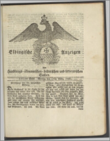 Elbingische Anzeigen von Handlungs- ökonomischen- historischen und litterarischen Sachen. XXIItes Stück. Montag den 17ten März, 1788