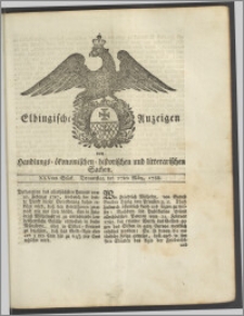 Elbingische Anzeigen von Handlungs- ökonomischen- historischen und litterarischen Sachen. XXVtes Stück. Donnerstag den 27ten März, 1788