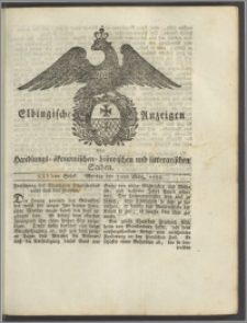 Elbingische Anzeigen von Handlungs- ökonomischen- historischen und litterarischen Sachen. XXVItes Stück. Montag den 31ten März, 1788