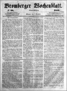 Bromberger Wochenblatt 1853.12.07 nr 98