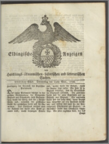 Elbingische Anzeigen von Handlungs- ökonomischen- historischen und litterarischen Sachen. XXXIXtes Stück. Donnerstag den 15ten May, 1788