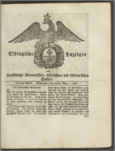 Elbingische Anzeigen von Handlungs- ökonomischen- historischen und litterarischen Sachen. XLItes Stück. Donnerstag den 22ten May, 1788