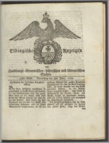Elbingische Anzeigen von Handlungs- ökonomischen- historischen und litterarischen Sachen. 45stes Stück. Donnerstag den 5ten Junii, 1788