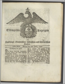 Elbingische Anzeigen von Handlungs- ökonomischen- historischen und litterarischen Sachen. 46stes Stück. Montag den 9ten Junii, 1788
