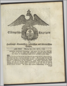 Elbingische Anzeigen von Handlungs- ökonomischen- historischen und litterarischen Sachen. 48stes Stück. Montag den 16ten Junii, 1788