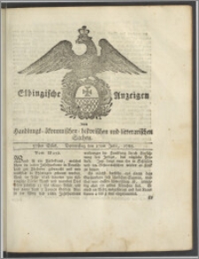 Elbingische Anzeigen von Handlungs- ökonomischen- historischen und litterarischen Sachen. 57stes Stück. Donnerstag den 17ten Julii, 1788