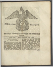 Elbingische Anzeigen von Handlungs- ökonomischen- historischen und litterarischen Sachen. 60stes Stück. Montag den 28sten Julii, 1788