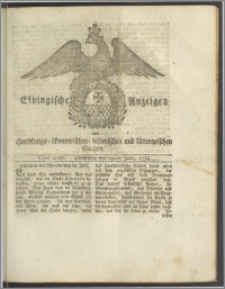 Elbingische Anzeigen von Handlungs- ökonomischen- historischen und litterarischen Sachen. 61stes Stück. Donnerstag den 31sten Julii, 1788