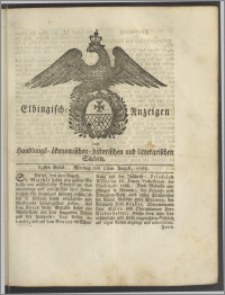 Elbingische Anzeigen von Handlungs- ökonomischen- historischen und litterarischen Sachen. 64stes Stück. Montag den 11ten August, 1788