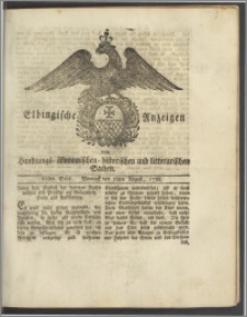 Elbingische Anzeigen von Handlungs- ökonomischen- historischen und litterarischen Sachen. 66stes Stück. Montag den 18ten August, 1788