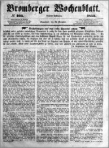 Bromberger Wochenblatt 1853.12.24 nr 103