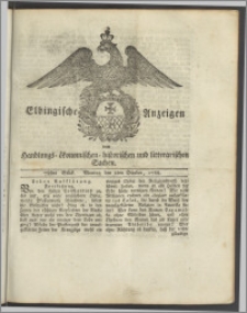Elbingische Anzeigen von Handlungs- ökonomischen- historischen und litterarischen Sachen. 78stes Stück. Montag den 2ten October, 1788