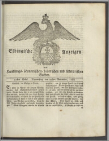 Elbingische Anzeigen von Handlungs- ökonomischen- historischen und litterarischen Sachen. 91stes Stück. Donnerstag den 20sten November, 1788