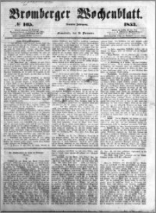 Bromberger Wochenblatt 1853.12.31 nr 105