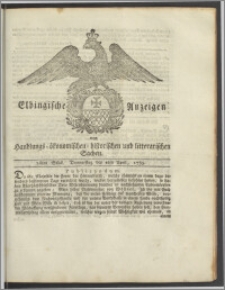 Elbingische Anzeigen von Handlungs- ökonomischen- historischen und litterarischen Sachen. 26tes Stück. Donnerstag den 2ten April, 1789