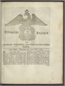 Elbingische Anzeigen von Handlungs- ökonomischen- historischen und litterarischen Sachen. 32tes Stück. Donnerstag den 23ten April, 1789