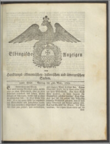 Elbingische Anzeigen von Handlungs- ökonomischen- historischen und litterarischen Sachen. 35tes Stück. Montag den 4ten May, 1789