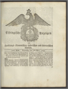 Elbingische Anzeigen von Handlungs- ökonomischen- historischen und litterarischen Sachen. 36tes Stück. Donnerstag den 7ten May, 1789