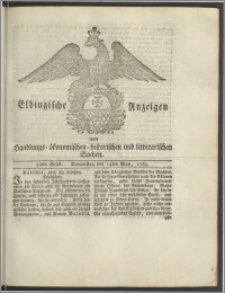 Elbingische Anzeigen von Handlungs- ökonomischen- historischen und litterarischen Sachen. 38tes Stück. Donnerstag den 14ten May, 1789