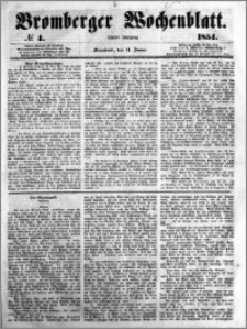 Bromberger Wochenblatt 1854.01.14 nr 4