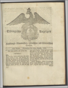 Elbingische Anzeigen von Handlungs- ökonomischen- historischen und litterarischen Sachen. 68tes Stück. Donnerstag den 27ten August, 1789