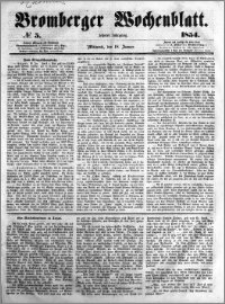 Bromberger Wochenblatt 1854.01.18 nr 5