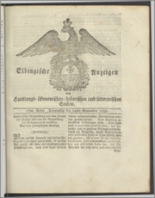Elbingische Anzeigen von Handlungs- ökonomischen- historischen und litterarischen Sachen. 76tes Stück. Donnerstag den 24ten September 1789