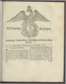 Elbingische Anzeigen von Handlungs- ökonomischen- historischen und litterarischen Sachen. 80tes Stück. Donnerstag den 8ten October 1789