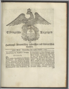Elbingische Anzeigen von Handlungs- ökonomischen- historischen und litterarischen Sachen. 86tes Stück. Donnerstag den 29ten October 1789