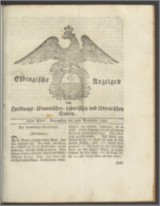 Elbingische Anzeigen von Handlungs- ökonomischen- historischen und litterarischen Sachen. 88tes Stück. Donnerstag den 5ten November 1789