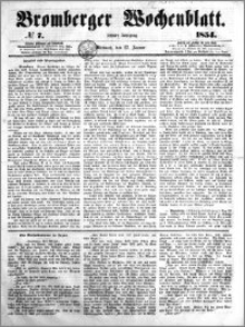 Bromberger Wochenblatt 1854.01.27 nr 7