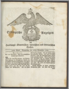 Elbingische Anzeigen von Handlungs- ökonomischen- historischen und litterarischen Sachen. 94tes Stück. Donnerstag den 26ten November 1789