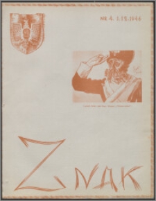 Znak : dwutygodnik katolicko-społeczny 1946, R. 1 nr 4