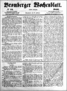 Bromberger Wochenblatt 1854.02.11 nr 12