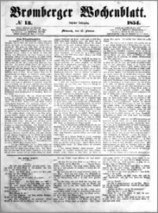Bromberger Wochenblatt 1854.02.15 nr 13