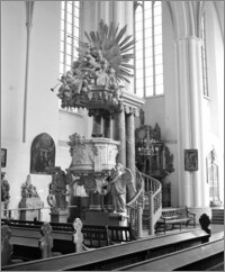 Berlin (Niemcy). Kościół pw. NMP (Marienkirche, Kościół Mariacki). Wnętrze-ambona
