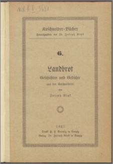 Landbrot : Geschichten und Gedichte aus der Koschneiderei