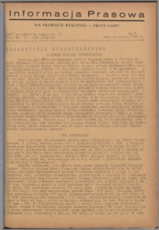 Informacja Prasowa 1946.03.29, nr 3