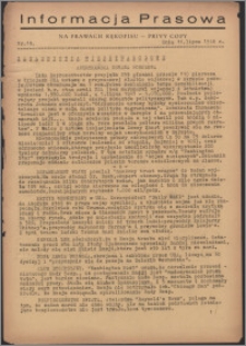 Informacja Prasowa 1946.07.11, nr 18