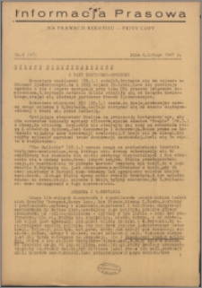 Informacja Prasowa 1947.02.06, nr 6 (47)