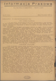 Informacja Prasowa 1947.03.13, nr 11 (52)