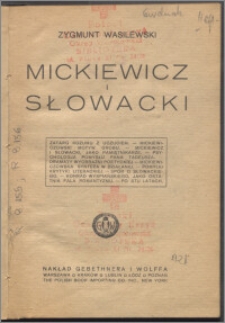 Mickiewicz i Słowacki