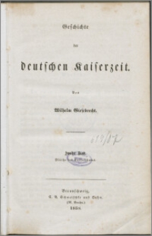 Geschichte der deutschen Kaiserzeit. Bd. 2
