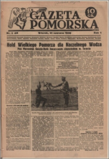 Gazeta Pomorska, 1938.06.21, R.1, nr 3
