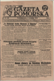 Gazeta Pomorska, 1938.08.08, R.1, nr 43